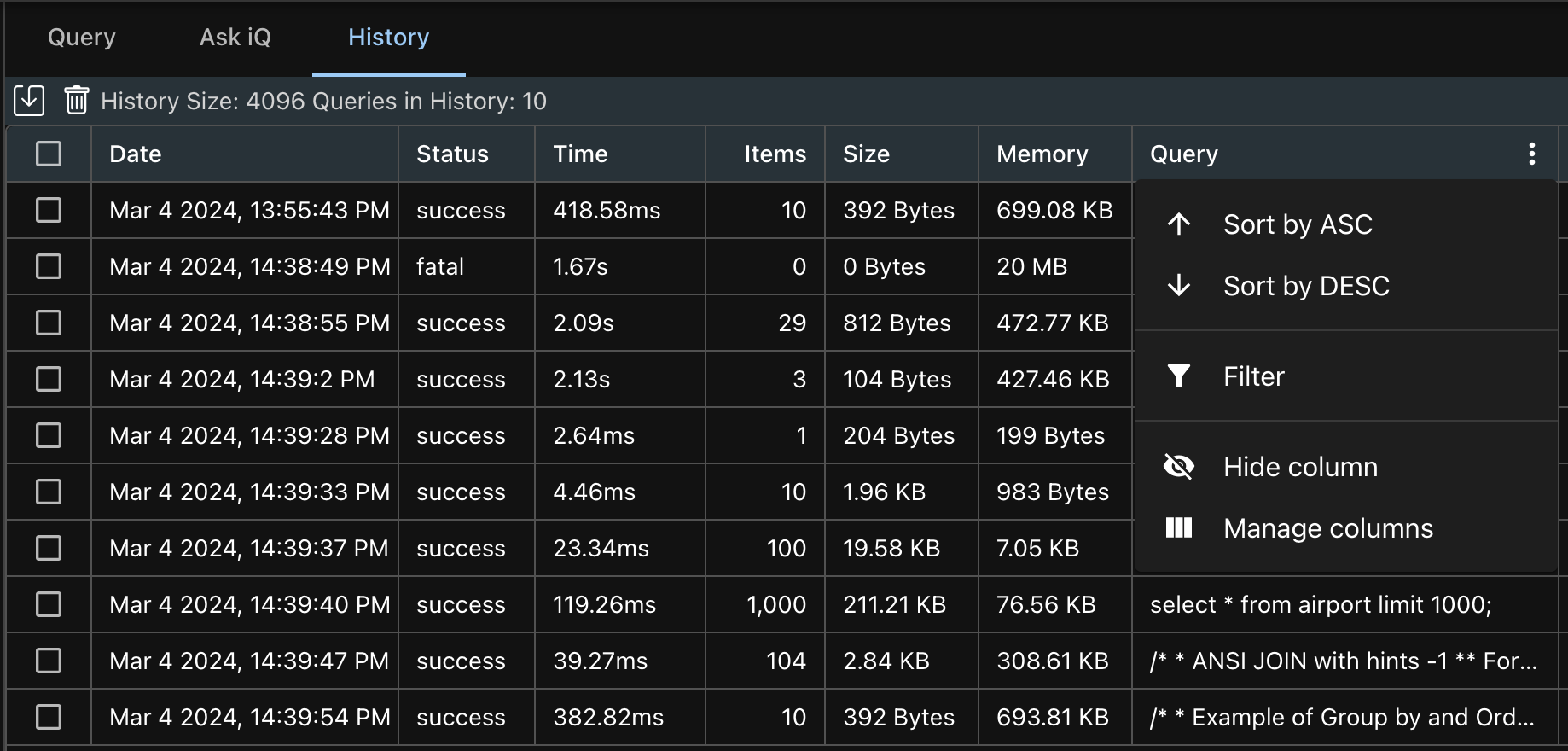 workbenches/history-filter-menu